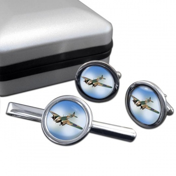 Bristol Blenheim Cufflink and Tie Clip Set