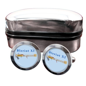 Bleriot XI Round Cufflinks