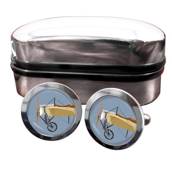 Bleriot XI Front Round Cufflinks