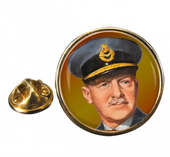 Sir Arthur ''Bomber'' Harris Round Pin Badge