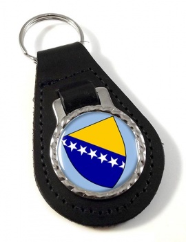 Bosnia and Herzegovina Leather Key Fob
