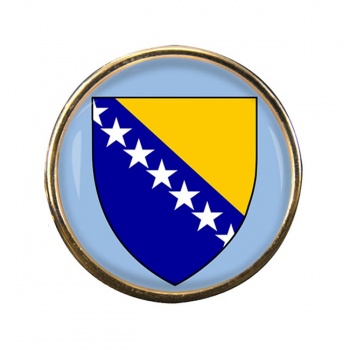 Bosnia and Herzegovina Round Pin Badge