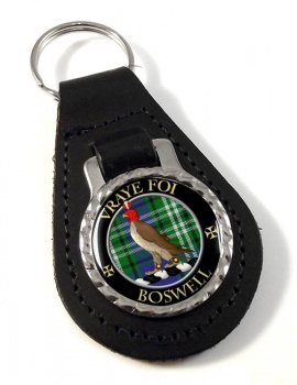 Boswell Scottish Clan Leather Key Fob