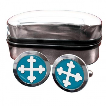 Bottony Cross Botonnee Round Cufflinks