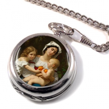 Oranges by Bouguereau Pocket Watch