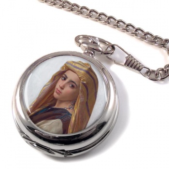 Pomegranate Girl by Bouguereau Pocket Watch