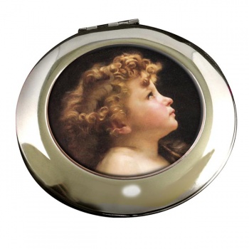 Young John the Baptist by Bouguereau Round Mirror