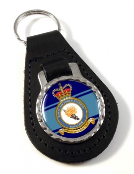 RAF Station Boulmer Leather Key Fob