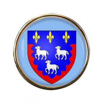 Bourges (France) Round Pin Badge