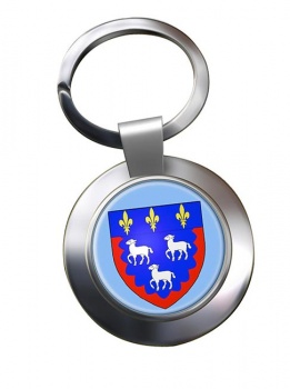 Bourges (France) Metal Key Ring