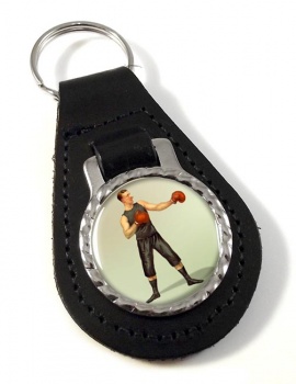 Boxing World Champion Leather Key Fob