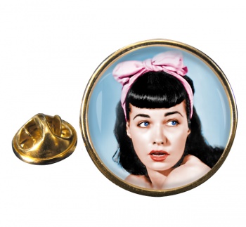 Bettie Page Round Pin Badge