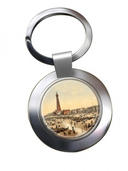 Blackpool Tower Chrome Key Ring