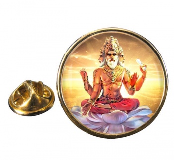 Brahma Round Pin Badge