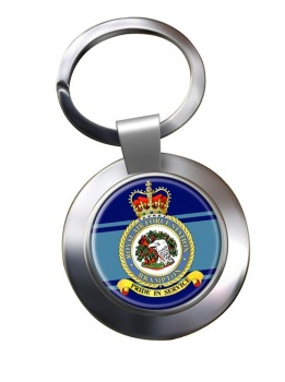 RAF Station Brampton Chrome Key Ring