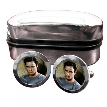 Marlon Brando Round Cufflinks