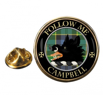Campbell of Breadalbane Scottish Clan Round Pin Badge