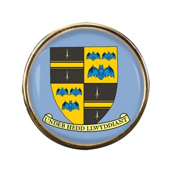 Brecknockshire Breconshire Round Pin Badge