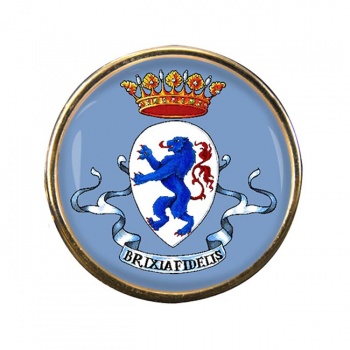 Brescia (Italy) Round Pin Badge