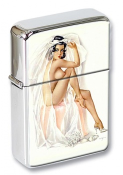 Pin-up Bride Flip Top Lighter