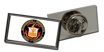 Bridgewater MA Flag Pin Badge