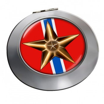 Bronze Star Medal Chrome Mirror
