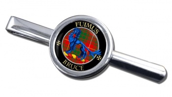 Bruce Scottish Clan Round Tie Clip