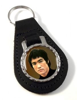 Bruce Lee Leather Key Fob