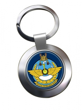 Royal Brunei Air Force Chrome Key Ring