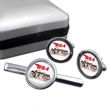 BSA Cufflink and Tie Clip Set