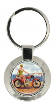 BSA Bantam Chrome Key Ring