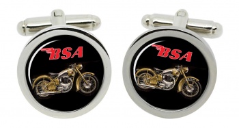 BSA Gold Flash Round Cufflinks