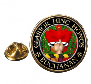 Buchanan Scottish Clan Round Pin Badge