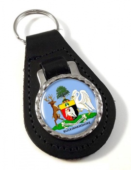 Buckinghamshire (England) Leather Key Fob