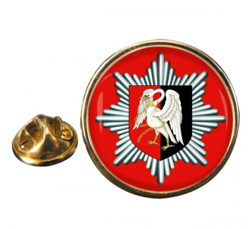 Buckinghamshire Fire and Rescue Service Round Pin Badge