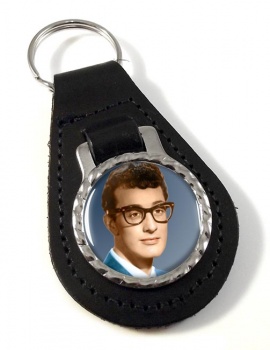 Buddy Holly Leather Key Fob