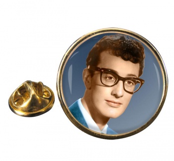 Buddy Holly Round Pin Badge