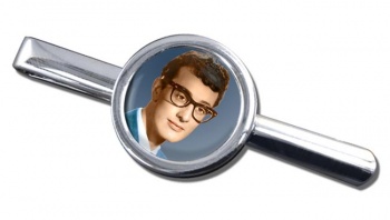 Buddy Holly Round Tie Clip