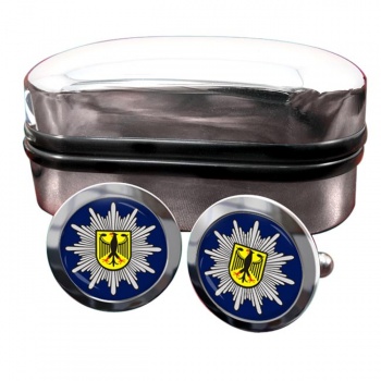 Bundespolizei Round Cufflinks