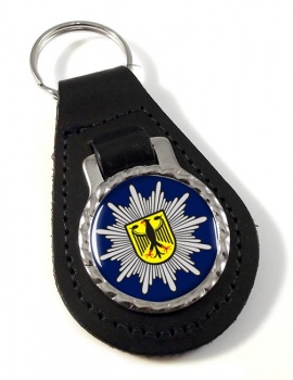 Bundespolizei Leather Key Fob