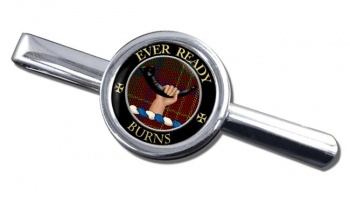 Burns Scottish Clan Round Tie Clip