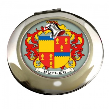 Butler Coat of Arms Chrome Mirror