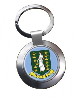 British Virgin Islands Metal Key Ring