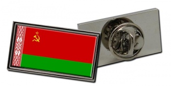 Byelorussian Soviet Flag Pin Badge