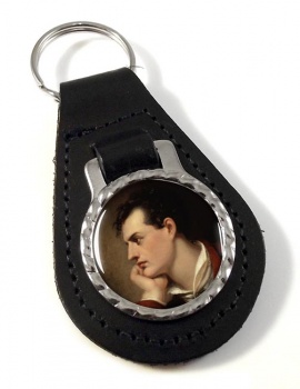 George Gordon Byron Leather Key Fob
