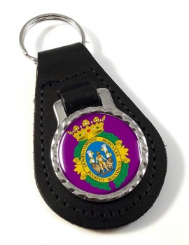 Cadiz Ciudad (Spain) Leather Key Fob