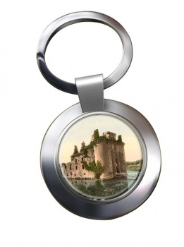 Caerlaverock Castle Dumfries Chrome Key Ring
