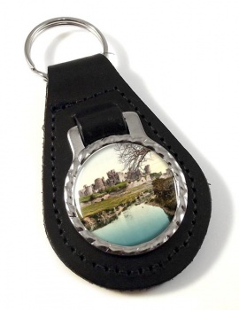 Caerphilly Castle Leather Key Fob