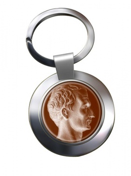Julius Caesar Chrome Key Ring