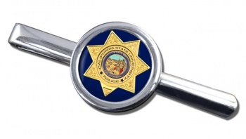 California State University Police Round Tie Clip